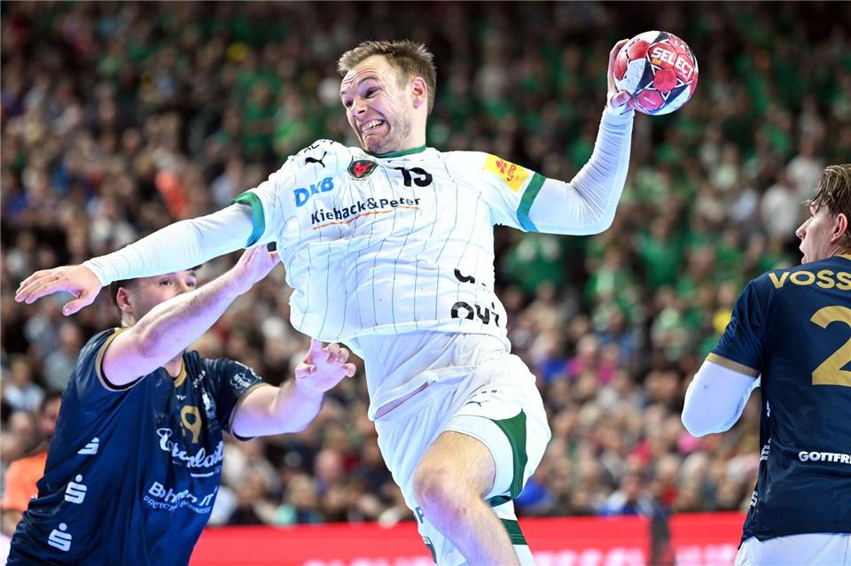Welthandballer Mathias Gidsel war einmal mehr bester Füchse-Schütze (Archivbild)Federico Gambarini/dpa