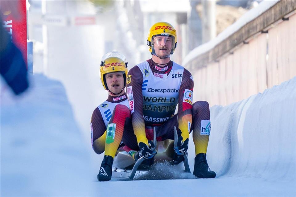 Weltmeister ohne Olympia-Ticket: Hannes Orlamuender und Paul Constantin Gubitz.David Inderlied/dpa
