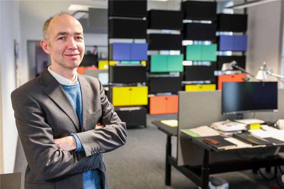 Wenn der Bau des Zukunftszentrums in Halle steht, sollen dort viel mehr Menschen arbeiten als jetzt.Jan Woitas/dpa