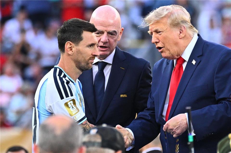Werden Silber und Trumps Handschlag Messis letzte Momente im Nationaltrikot bleiben?Tom Weller/dpa