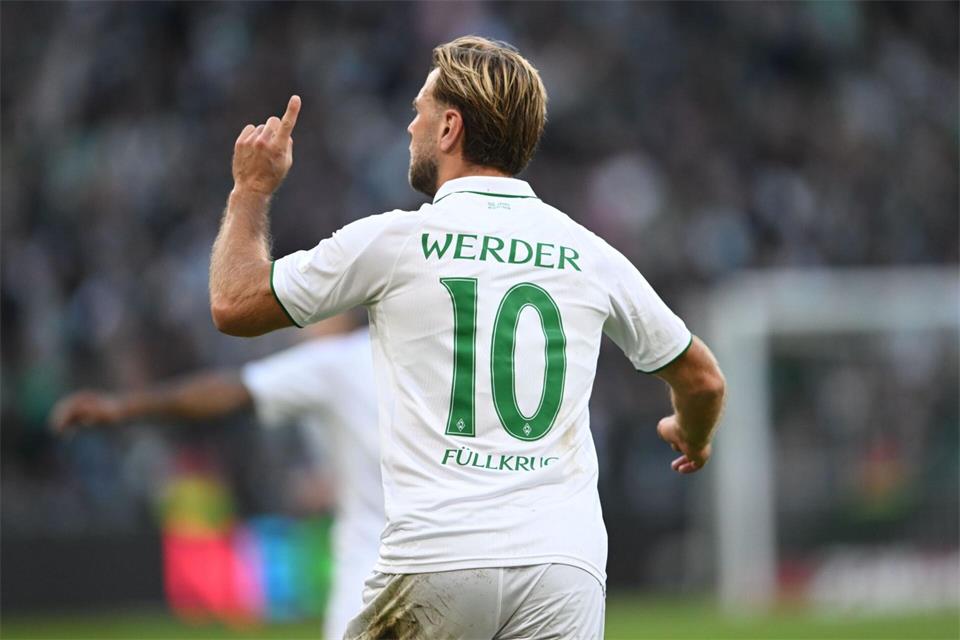 Werder Bremens Torjäger Niclas Füllkrug.Carmen Jaspersen/dpa