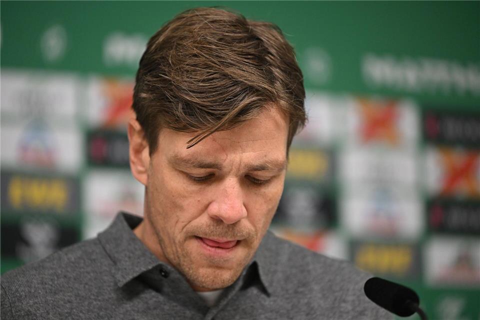 Werder-Sportchef Clemens Fritz nach der Trennung von Horst Steffen.Carmen Jaspersen/dpa