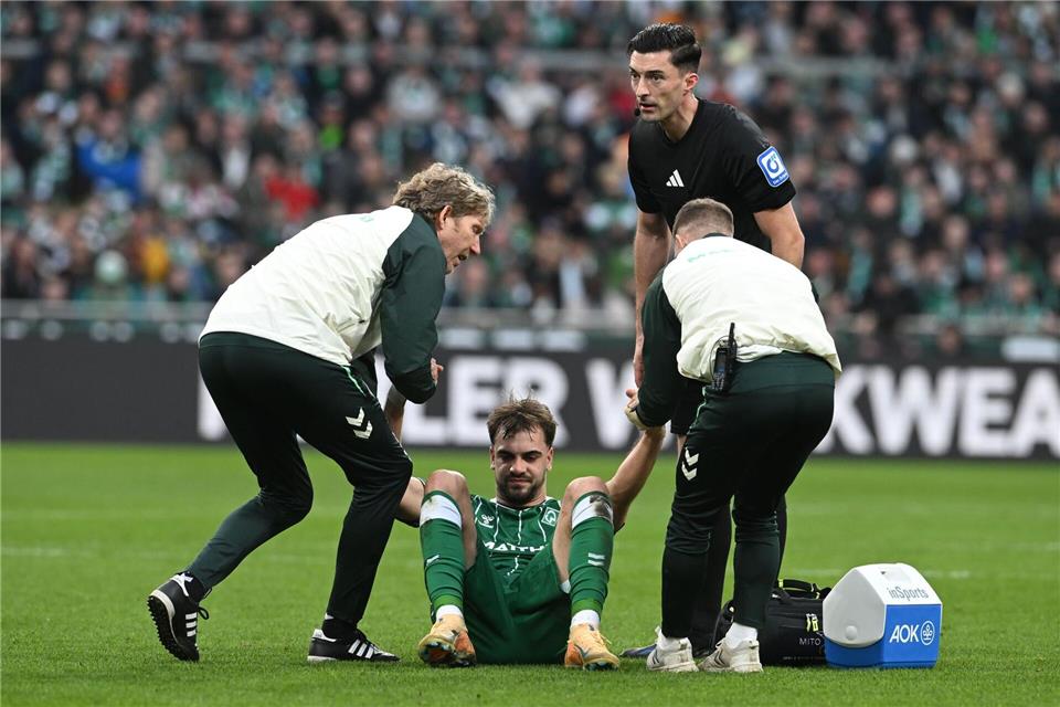 Werder-Stürmer Jovan Milosevic fällt auch gegen Mainz aus. (Archivbild)Carmen Jaspersen/dpa