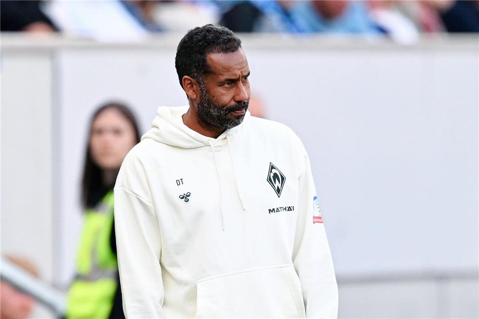 Werder-Trainer Daniel Thioune.Uwe Anspach/dpa