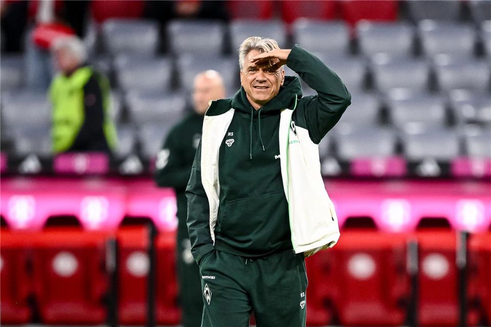 Werder-Trainer Horst Steffen hofft auf die kommenden Spiele.Harry Langer/dpa