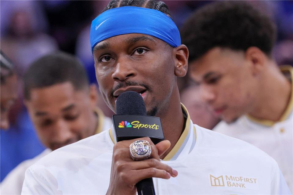 Wertvollster Spieler der vergangenen NBA-Saison: Shai Gilgeous-Alexander ist Berichten zufolge Opfer eines Einbruchs geworden.Nate Billings/AP/dpa