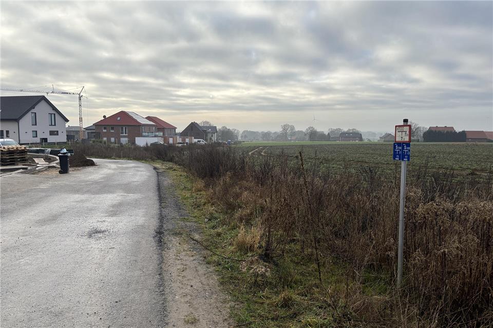 Westlich des bestehenden Baugebiets zwischen Velener und Heidener Straße sollen weitere Neubauten entstehen können.