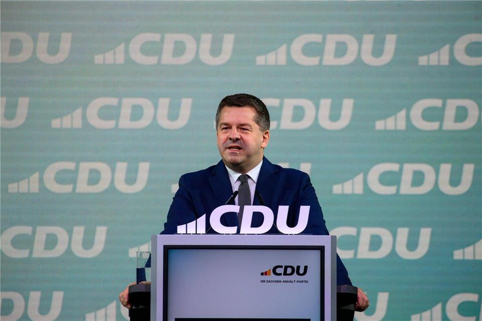 Wichtig sei, den Menschen zuzuhören, sagt CDU-Landeschef Sven Schulze.Klaus-Dietmar Gabbert/dpa