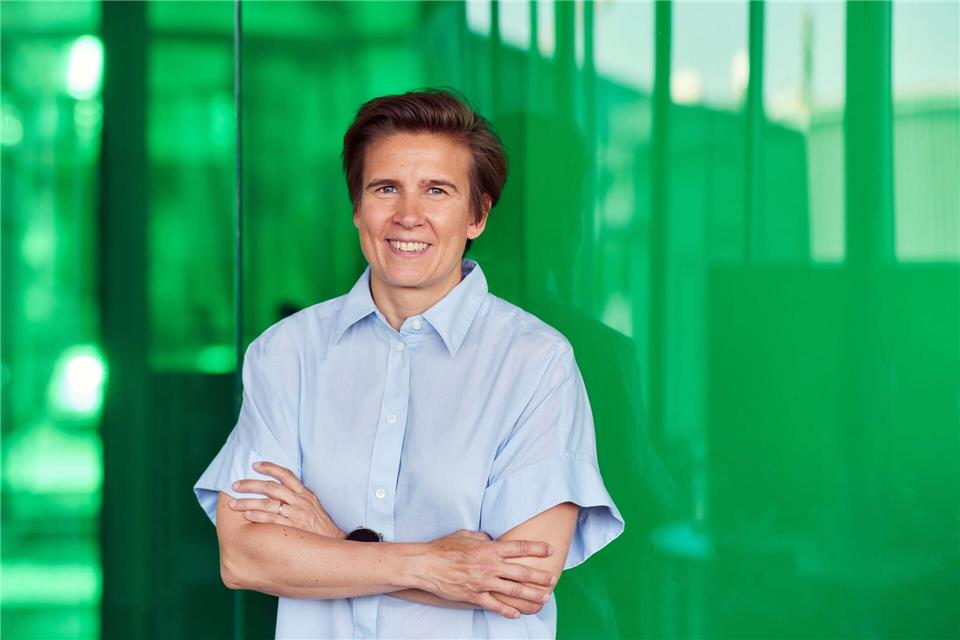 Wickström erhält die Auszeichnung für ihre Entdeckung von verblüffenden Reaktionen der Zellen (Handout).Marcus Gloger/Körber-Stiftung/dpa