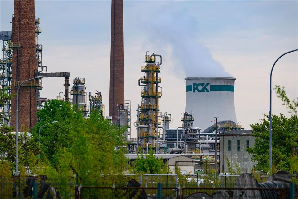 Wie geht es weiter mit der Ölraffinerie PCK in Schwedt im Nordosten Brandenburgs?Patrick Pleul/dpa
