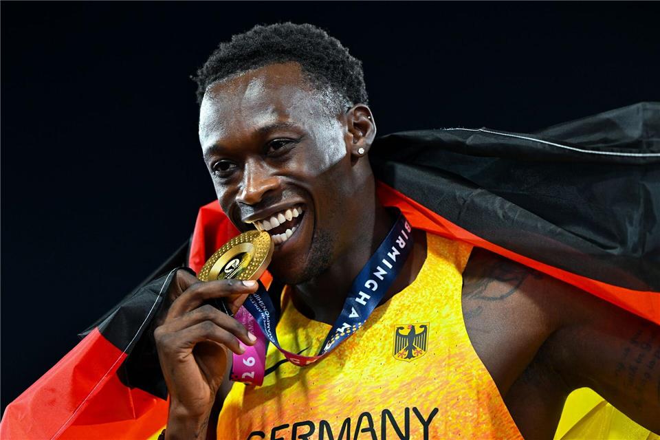 Wie lange darf Owen Ansah über Gold jubeln?Sven Hoppe/dpa
