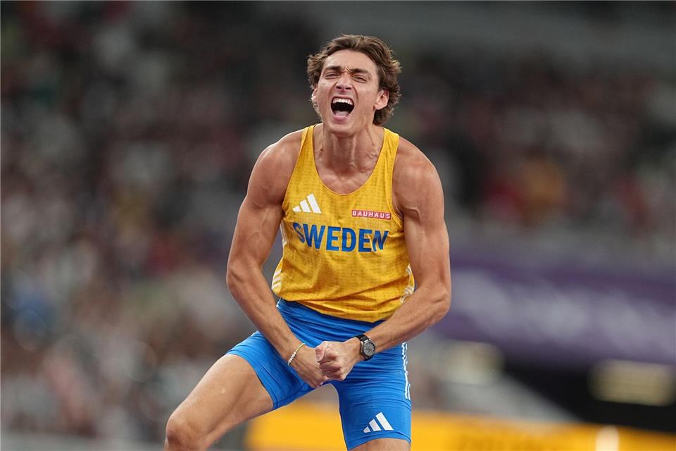 Wieder Weltmeister: Armand Duplantis.Michael Kappeler/dpa