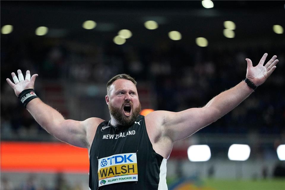 Wieder Weltmeister: Kugelstoßer Tom Walsh aus Neuseeland.Matthias Schrader/AP/dpa