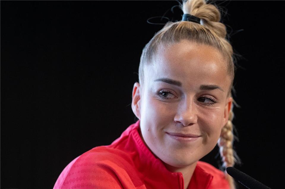 Wück benennt Berger-Ersatz - Gwinn vor Comeback Wieder dabei: Kapitänin Giulia Gwinn.Marius Becker/dpa