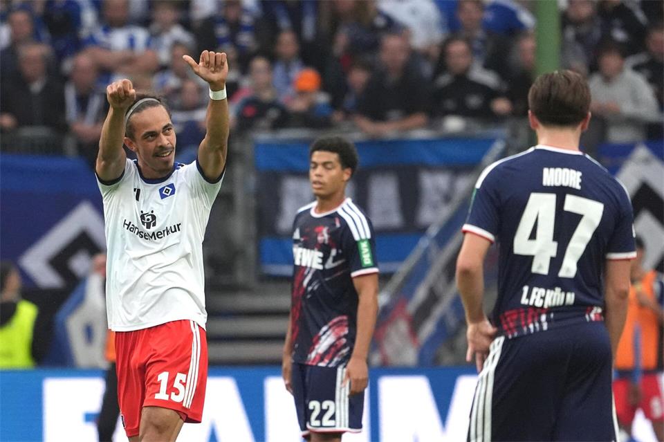 Wieder eine Option für das Wochenende: HSV-Routinier Yussuf Poulsen. Marcus Brandt/dpa