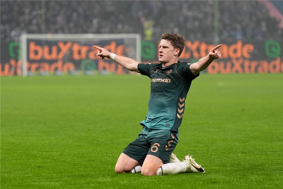 Wieder im Training: Werder Bremens Derby-Torschütze Jens Stage.Marcus Brandt/dpa