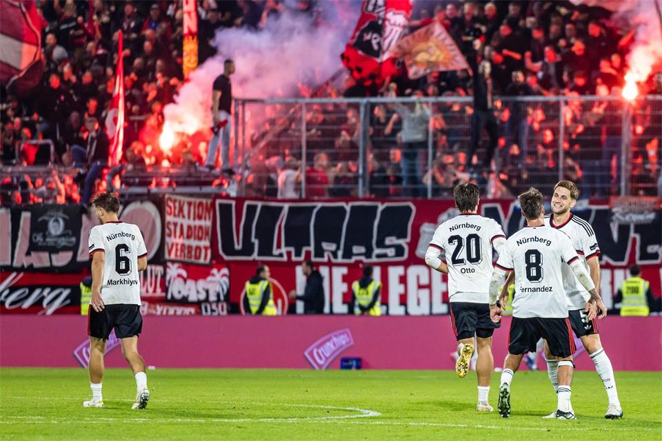Wieder kam der 1. FC Nürnberg nach einem Rückstand zurück.Frank Hammerschmidt/dpa