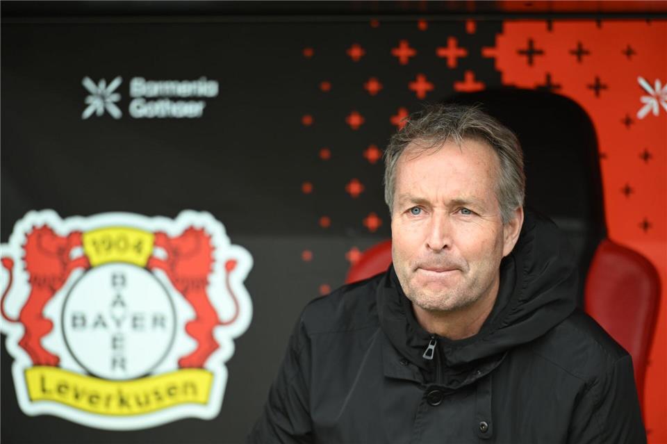 Will mit Bayer Leverkusen ins Pokalfinale: Kasper Hjulmand. (Archivbild)Fabian Strauch/dpa
