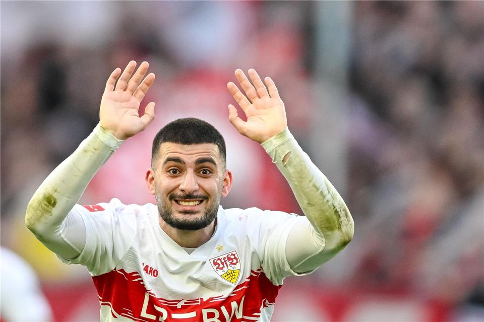 Will mit dem VfB ins Viertelfinale der Europa League: Deniz Undav. (Archivbild)Harry Langer/dpa