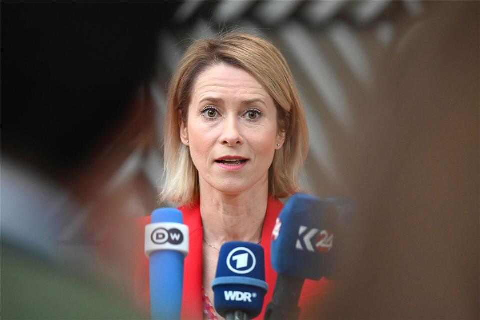 Will mit der EU-Kommission nun auch Handelssanktionen vorbereiten: EU-Chefdiplomatin Kaja Kallas.Elisa Schu/dpa