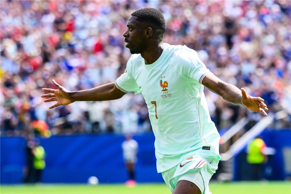 Will nach seinem Dreierpack gegen Norwegen nachlegen: Ousmane Dembélé.Tom Weller/dpa