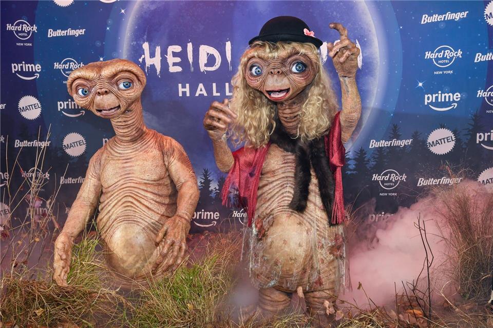 Will vielleicht nach Hause telefonieren: Heidi Klum als E.T.Evan Agostini/Invision/AP/dpa