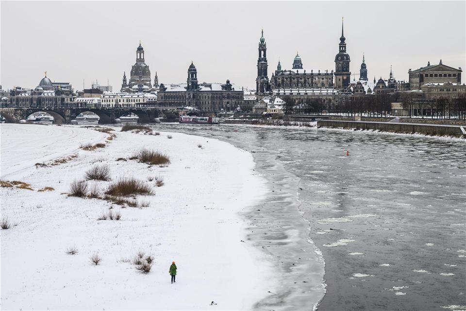 Winter in Dresden: Die Heizkosten in Sachsen dürften besonders steigen Robert Michael/dpa