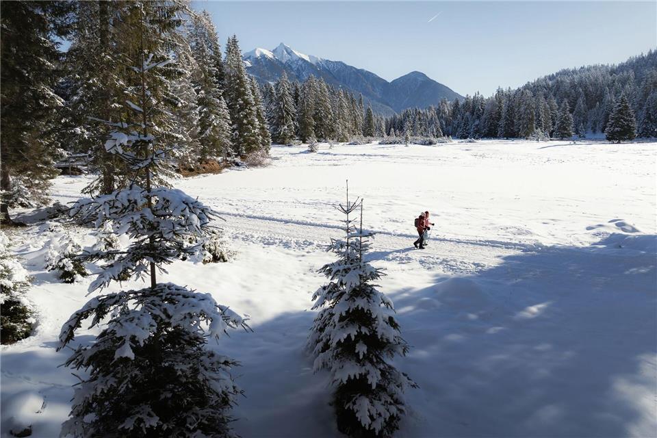 Winterlandschaft in der Nähe der Wildmoosalm.Region Seefeld/dpa-tmn