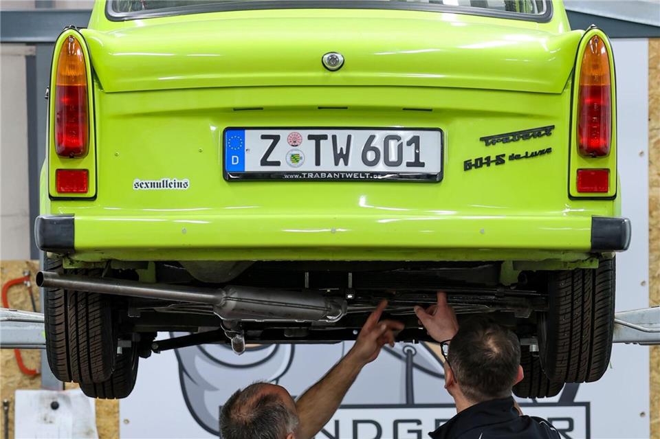 „Wir können fast jedes Teil liefern“, sagt Frank Hofmann, Chef der Trabantwelt Zwickau.Jan Woitas/dpa