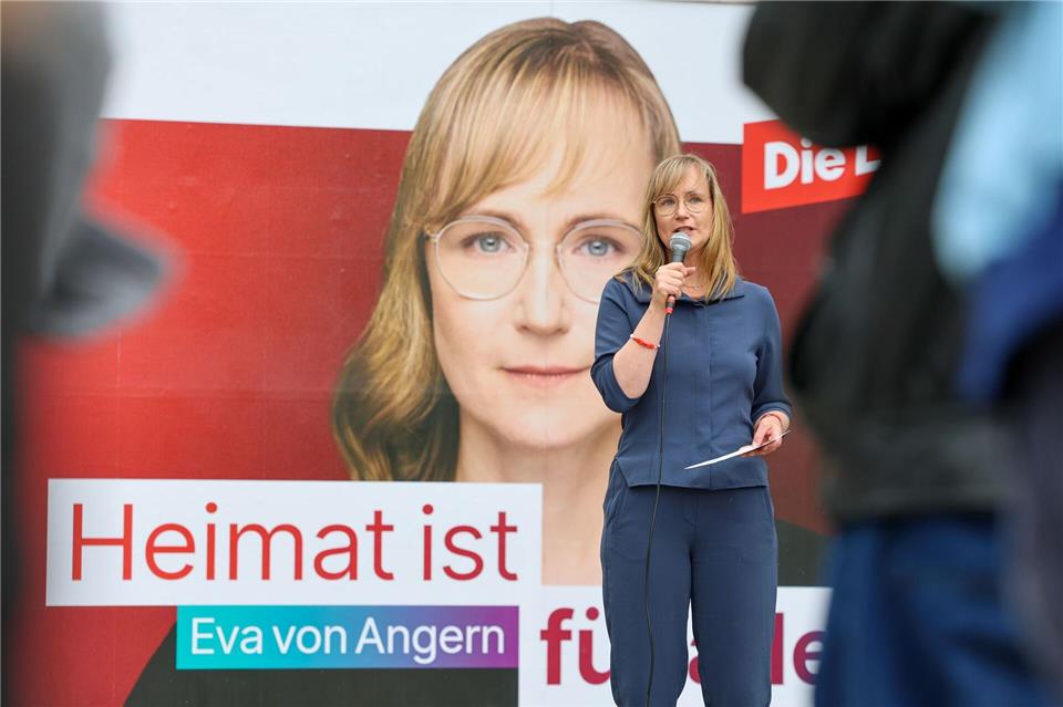 „Wir lassen uns den Begriff der Heimat nicht von einer rechtsextremen Partei wegnehmen“, sagt Linken-Spitzenkandidatin Eva von Angern.Peter Gercke/dpa