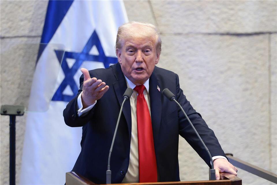 Trump: Iran will einen Deal machen „Wir wollen nur in Frieden leben“, sagte Donald Trump an die Adresse Teherans.Evelyn Hockstein/Pool Reuters/AP/dpa