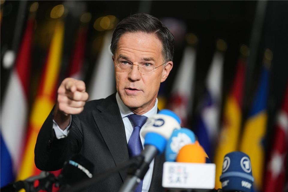 Wirbt um Unterstützung für die Ukraine: Nato-Generalsekretär Mark Rutte. (Archivbild)Virginia Mayo/AP/dpa