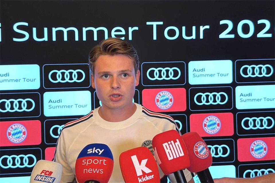 Wird nach Ansicht von Vincent Kompany irgendwann die Nummer 1 im DFB-Tor: Jonas Urbig. (Archivild)Christian Kunz/dpa