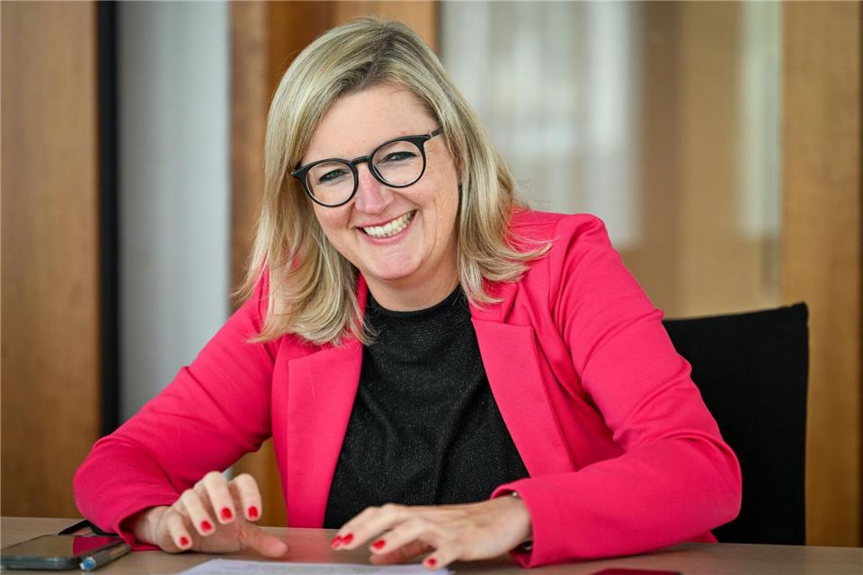 Wirtschaftsministerin Martina Klement verzichtet auf ein eigenes Chefbüro im Ministerium und setzt auf mehr Teamarbeit. (Archivbild)Soeren Stache/dpa