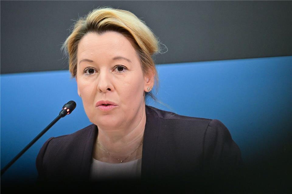 Wirtschaftssenatorin Franziska Giffey (SPD) hält Berlins Ausgangsposition für gut. (Archivbild)Sebastian Christoph Gollnow/dpa
