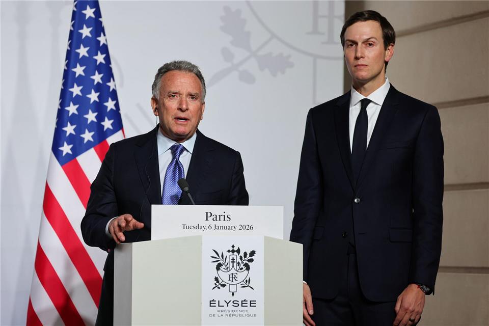 Witkoff und Kushner sollen einem Medienbericht zufolge bei den Verhandlungen dabei sein. (Archivbild)Ludovic Marin/Pool AFP/AP/dpa