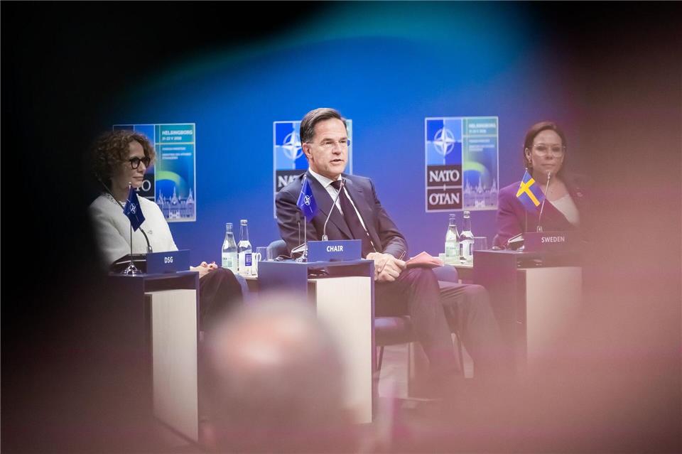 „Wo immer wir helfen können, werden wir da sein“: Nato-Generalsekretär Rutte signalisiert Trump Bereitschaft zur Unterstützung.Christoph Soeder/dpa