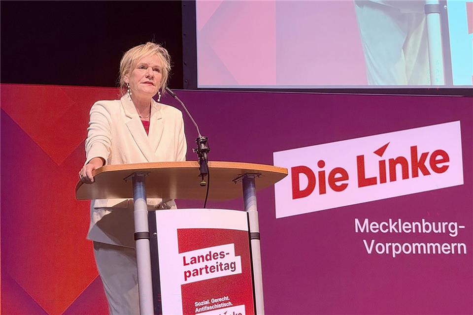 „Wo links ist, hat rechts außen keinen Platz“, sagte Spitzenkandidatin Simone Oldenburg.Helena Dolderer/dpa