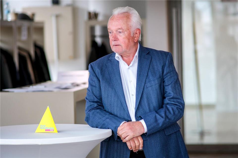 Wolfgang Kubicki kam als Gastredner zum Parteitag.Focke Strangmann/dpa