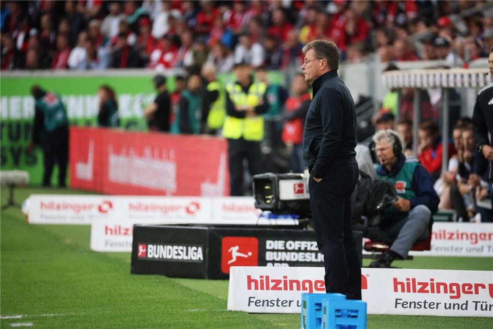 Wolfsburgs Trainer Dieter Hecking.Philipp von Ditfurth/dpa