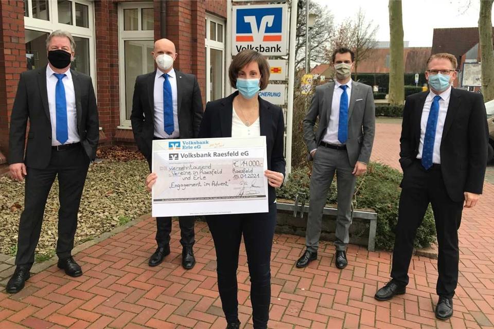 Wollen den örtlichen Vereinen helfen (v. l.): Oliver Cichowski, Ralf Steiger, Annika Paß, Marcus Feldhaar und Michael Weddeling.