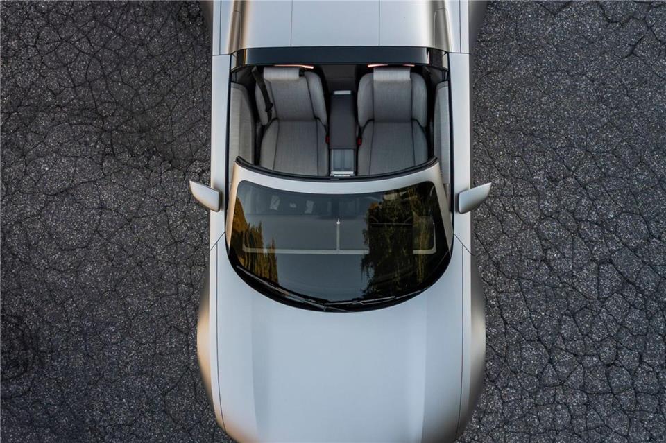 Woran denken Sie bei der Form? Aus der Vogelperspektive drängen sich Ähnlichkeiten zum R8 Spyder auf.Audi AG/dpa-tmn