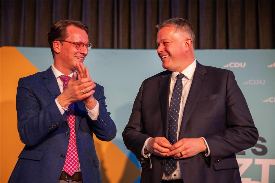 Wüst kommt in die Eifel, um Spitzenkandidat Schnieder zu unterstützenHarald Tittel/dpa