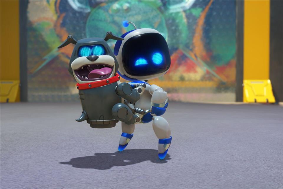 Wuff, wuff: Der Hunde-Bot und Astro verstehen sich prächtig.Sony Interactive Entertainment/dpa-tmn
