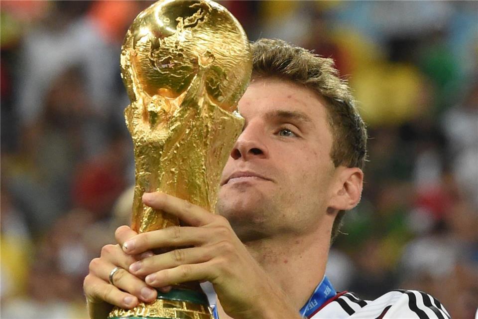 Wurde mit Podolski zusammen Weltmeister: Thomas MüllerAndreas Gebert/dpa