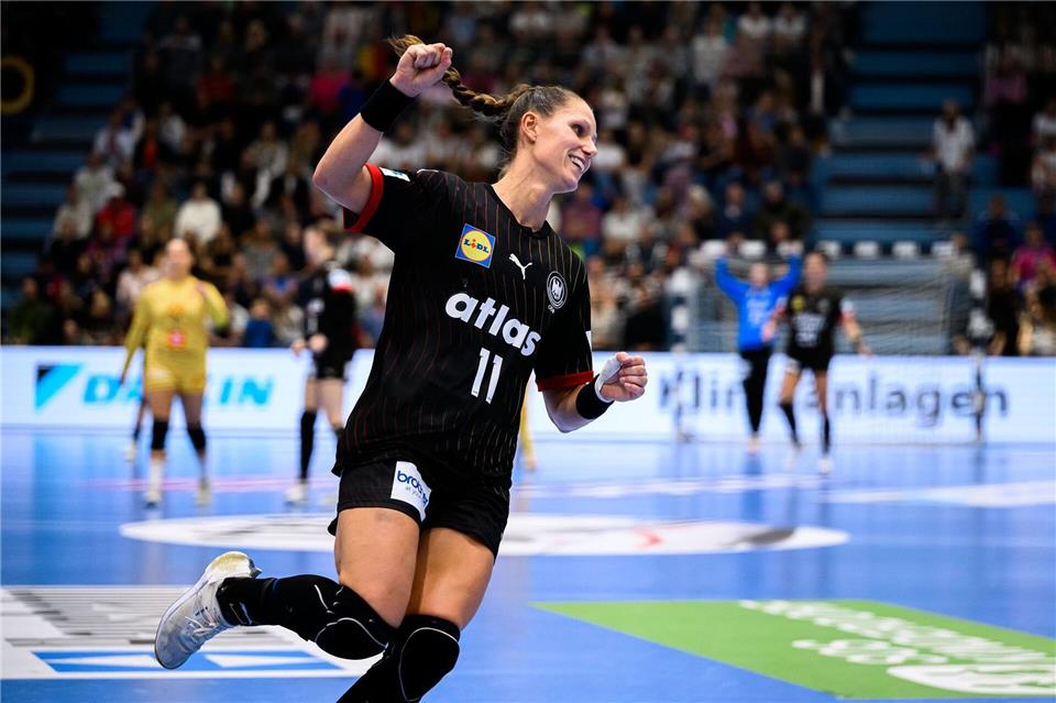 Xenia Smits hat ein besonderes Länderspiel vor sich.Marco Wolf/dpa