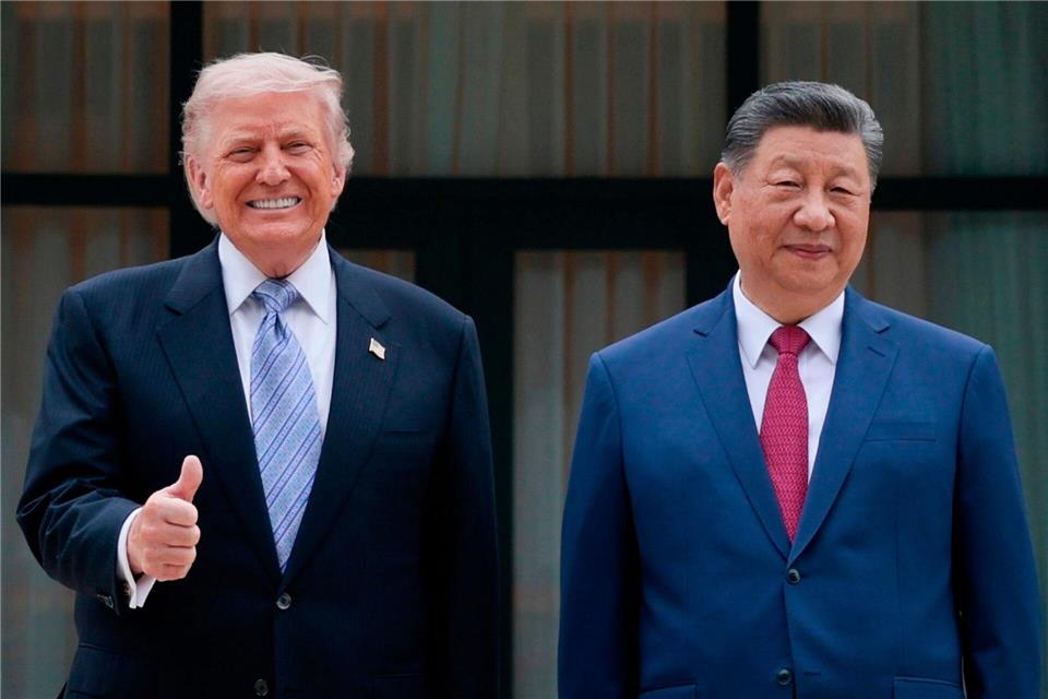 Xi und Trump lobten die Beziehung beider Staaten. Evan Vucci/Pool Reuters/AP/dpa