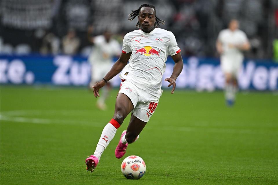 Yan Diomande verlässt RB Leipzig nach einem Jahr schon wieder. (Archivbild)Florian Wiegand/dpa