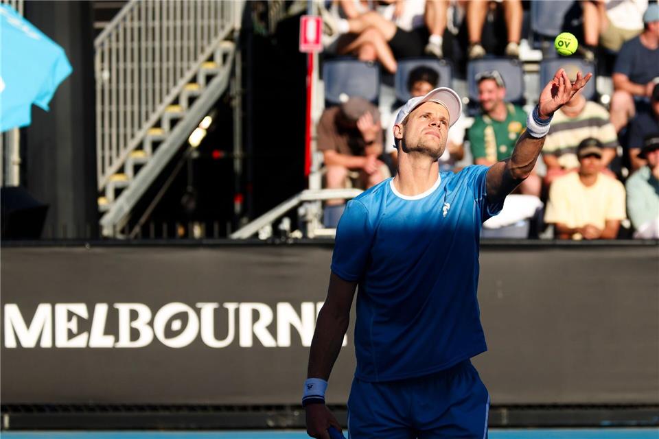 Yannick Hanfmann steht in Melbourne in Runde zwei.Frank Molter/dpa