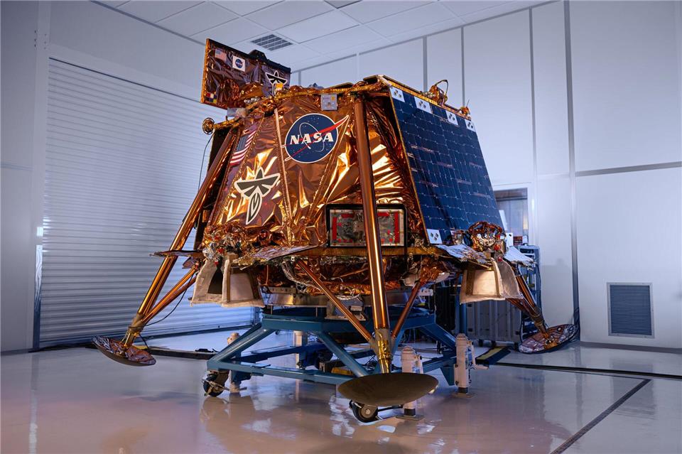 Zehn Instrumente sind an Bord des Landers „Blue Ghost“.Firefly Aerospace/dpa